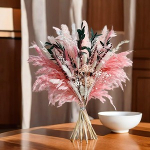 50 Pezzi di Erba della Pampa Essiccata |   Decorazione Nuziale Blu, Decorazione per Soggiorno con Piume di Canna, Ispirazione Nordica per Celebrità <span class=keywords><strong>Online</strong></span> - Product Image 6
