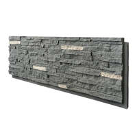 Vente directe d'usine, panneau mural en pierre légère imperméable en PU 3D imitation roche pour usage hôtelier, intérieur et extérieur