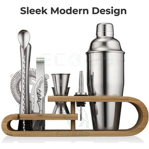 طقم شاكر ويسكي تصنعه بنفسك لحفلات الكوكتيل ، طقم ساقي للحانة المنزلية - Product Image 4