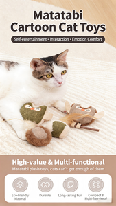 Giocattoli per Gatti: Bacchette da Masticare in Argilla Argentata con Piume di Catnip, Resistenti ai Morsi, per l'Auto-Divertimento e il Sollievo dall'Innoio, per la Pulizia dei Denti - Product Image 3