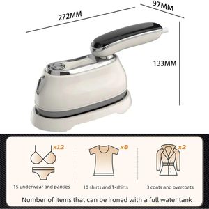 Plancha de Vapor Portátil para Ropa con Pantalla LCD, Seis Velocidades, 1300W, Tanque de Agua de 160ml, para Hogar y Hotel - Product Image 2