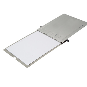 Beautiful Stainless Steel Medical Record <b>Folder</b> 230x320mm Thickened Metal <b>File</b> Holder For Hospital Patient <b>Files</b> - Product Image 2