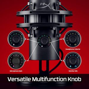 HyperX <span class=keywords><strong>QuadCast</strong></span> 2S <span class=keywords><strong>RGB</strong></span> Lighting USB Microphone Usine Original pour Streaming Podcasting Commandes embarquées Microphone d'ordinateur - Product Image 4