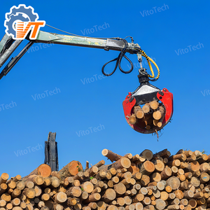 Advanced Mini Bagger Attachment <span class=keywords><strong>Log</strong></span> Grappler Holz greifer für effiziente Schienen-und Schiffs lade aufgaben - Product Image 4