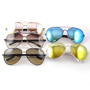 High Fashion Stylish Men <span class=keywords><strong>Pilot</strong></span> Aviation Metallrahmen UV-Linse Sonnenbrille Sonnenbrille - Product Image 3