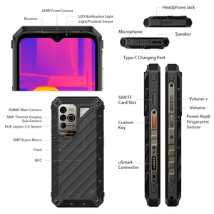 Ulefone-teléfono inteligente <span class=keywords><strong>Power</strong></span> <span class=keywords><strong>Armor</strong></span> <span class=keywords><strong>18T</strong></span>, móvil resistente con cámara de imagen, 12GB + 256GB, 9600mAh, 66W, versión Global - Product Image 4