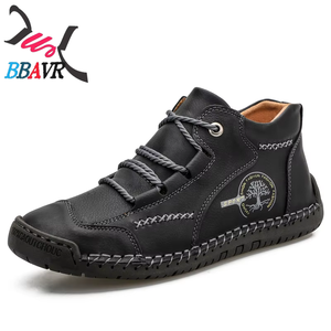 Zapatos Planos de Cuero Transpirables y Suaves para Hombre, Estilo Casual, Antideslizantes, para Caminar al Aire Libre en Verano, con Punta Redonda, Novedad de Otoño - Product Image 3