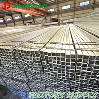 Tube carré en acier galvanisé ERW 2x2 4x4 pouces, section creuse soudée, galvanisation à chaud, pour poteaux de clôture et cadres de portails