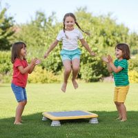 Fabricación profesional barato niños plástico saltar tablero trampolín nuevo diseño niños interior trampolín autismo juguetes para bebé