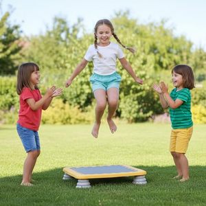 Fabrication professionnelle bon marché enfants plastique planche à sauter Trampoline nouveau Design enfants intérieur Trampoline autisme jouets pour bébé - Product Image 5