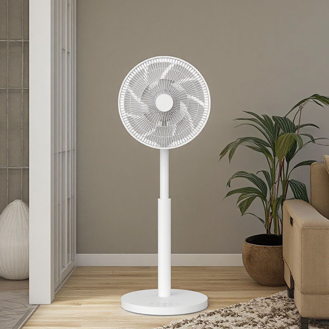 RUNAL Bldc Smart Alexa WiFi Oscillating Electric Plastic Remote Control App-Controlled Adjustable Height Floor Standing Fan