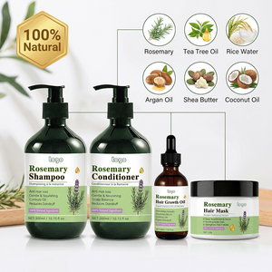 <span class=keywords><strong>Masque</strong></span> capillaire au romarin et à l'huile d'argan, pur, botanique, stimulant la densité des cheveux, équilibrant et antipelliculaire, sans cruauté animale, pour usage professionnel en salon - Product Image 1