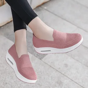 Baskets vulcanisées tendance pour femmes, plateforme printemps, couleur unie, décontractées, respirantes, à talon compensé, chaussures de marche, tige en PU, coton, USA - Product Image 3
