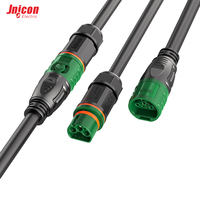 Conector de Alimentación y Señal M25 de 3+6 Pines, 20A 7A 600V 60V IP67, Juego de Enchufes Impermeables con Bloqueo Automático para Automatización Industrial
