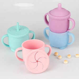 Gobelet écologique en Silicone pour bébés, pas de déversement, tasse à pierreries saine - Product Image 2