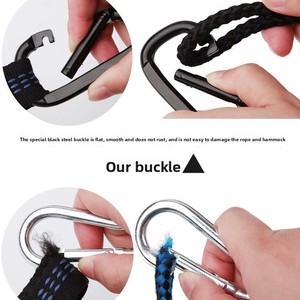 Hamac de camping double en nylon léger et réglable avec moustiquaire facile à suspendre pour une utilisation en extérieur en toutes saisons - Product Image 2