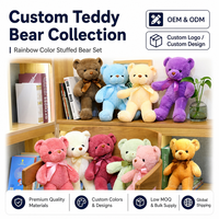 Fabricant B2B d'ours en peluche, vente en gros, 10 couleurs, personnalisation OEM ODM, production en série, prix d'usine, service rapide