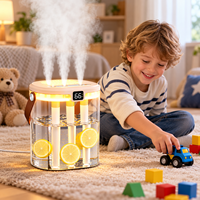 Diffuseur d'arômes portable sans fil à 3 modes de brume, grande capacité 1350 ml, humidificateur à brume froide rechargeable USB