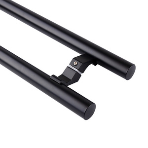 Kensharp chống gỉ màu đen 600mm thép không gỉ H kéo lối vào cửa xử lý tắm kính không khung kéo xử lý - Product Image 4