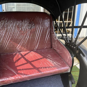 Preços com desconto Veículo de Transporte 2 Assentos Rickshaw Sightseeing Travel Rickshaw Carruagem Desenhada a Cavalo Jinrikisha Mão Puxada - Product Image 6