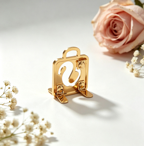 Wholesale Custom Engraved <b>Metal</b> Pin Plates Zinc Alloy Rose Gold Plated <b>Metal</b> Logo Tags for Leather <b>Wallets</b> - Product Image 3