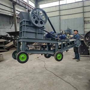Nhỏ di động di động máy nghiền hàm pe250x400 DIESEL Feeder với băng tải và động cơ như thành phần cốt lõi - Product Image 2