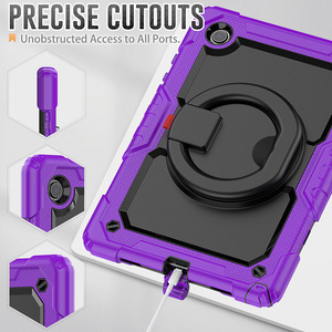 Per <span class=keywords><strong>Samsung</strong></span> Galaxy Tab <span class=keywords><strong>A8</strong></span> custodia da 10.5 pollici X200 antiurto con impugnatura girevole a 360 gradi e tracolla - Product Image 4