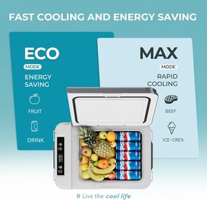 Лидер продаж, оптовая продажа, 12 Вольт, холодильник, 15 л, Управление приложениями Euhomy Camper, автомобильный холодильник 12 В, холодильная установка для путешествий - Product Image 5