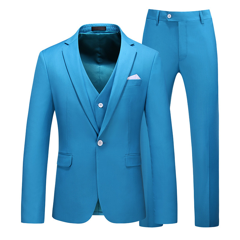 Turquoise (veste + pantalon + gilet)