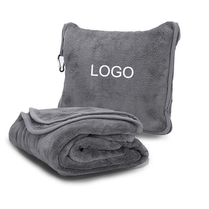 Manta de Viaje 2 en 1 con Almohada, Personalizable con Logotipo OEM, Tejida, Portátil, para las Cuatro Estaciones, Ideal para Regalo de Aerolínea - Product Image 1