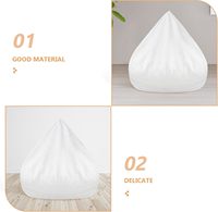 Housse de pouf éco-responsable et tendance avec support élastique pour siège de canapé paresseux, idéale pour appartement (sans rembourrage)