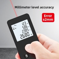 Télémètre laser avec précision de 2 mm, batterie au lithium rechargeable de 250 mAh, Bluetooth et messages vocaux pour la mesure de pièces, KL04