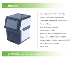 Ms200v पशु चिकित्सा रसायन विश्लेषक-कॉम्पैक्ट बुद्धिमान कोएगुलेशन और शुष्क रसायन परीक्षण उपकरण - Product Image 4