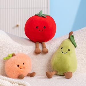 Hot Selling Artificial Vegetables <b>Plush</b> Toys Jelly <b>Cat</b> Stuffed Animal Toys Fruit and Vegetable Series Fruit Party Toys - Product Image 3