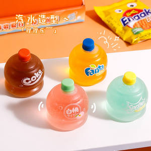 Petite vente : Jouet de décompression musical à presser en forme de <span class=keywords><strong>bouteille</strong></span> de boisson (Sprite, <span class=keywords><strong>Fanta</strong></span>, pêche blanche) - Product Image 3