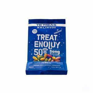 Custom Logo Printed Moisture for <b>Mylar</b> 3 Side Seal Zip Lock <b>Bags</b> for and Pet Food 3.5g-28g Capacity - Product Image 3