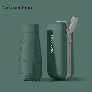 ร่มพับ 5 ตอน ขนาดเล็กพกพาสะดวก ป้องกันรังสียูวี พร้อมซองใส่ สำหรับการตลาด - Product Image 1