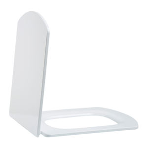 Tapa de asiento de inodoro moderno, asiento de inodoro de cerámica cuadrado UF con <span class=keywords><strong>bisagra</strong></span> de <span class=keywords><strong>cierre</strong></span> <span class=keywords><strong>lento</strong></span> para Baño - Product Image 5