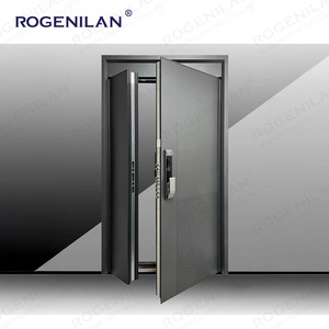 <span class=keywords><strong>Porte</strong></span> <span class=keywords><strong>d</strong></span>'<span class=keywords><strong>entrée</strong></span> <span class=keywords><strong>de</strong></span> sécurité moderne en aluminium blanc Rogenilan avec longue <span class=keywords><strong>poignée</strong></span>, portes principales <span class=keywords><strong>d</strong></span>'<span class=keywords><strong>entrée</strong></span> extérieures - Product Image 3