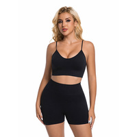 Ensemble de yoga push-up léger et confortable pour femme, vêtements de sport sans couture taille haute personnalisés pour le rehaussement des fessiers