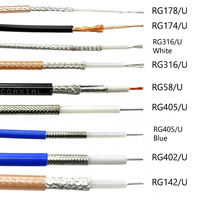 Câble coaxial MMCX mâle vers MMCX mâle RG316, câble de raccordement RF pour équipement de test, antenne, routeur