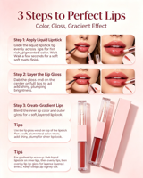 Gloss à lèvres double embout 2-en-1 OEM sous marque privée – Fini mat et brillant, waterproof, longue tenue, végétalien