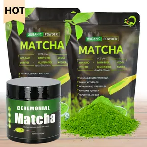 Chinaphers OEM teh hijau Matcha murni bubuk penurun berat badan label pribadi kuliner teh macha grosir