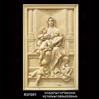 Sculpture en relief personnalisée sculptée à la main en grès naturel, art mural 3D, relief en marbre