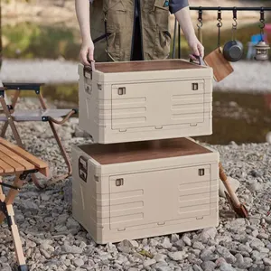 Organizador De Zapatos Plegable Outdoor Plastic Camping Folding Plastic Container Collapsible Crate Storage Box Waterproof