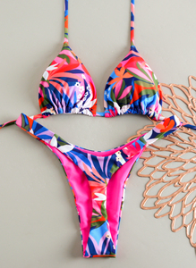 Nuevo <span class=keywords><strong>Bikini</strong></span> Brasileño de Corte Alto <span class=keywords><strong>con</strong></span> Estampado Floral, Traje de Baño de 2 Piezas, 2026 - Product Image 4