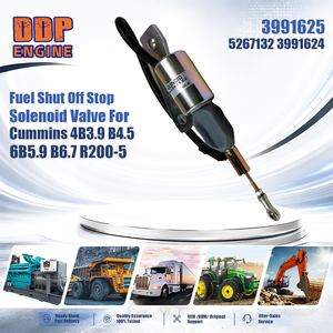 Vanne solénoïde d'arrêt de carburant 3991625 5267132 3991624 pour Cummins 4B3.9 B4.5 6B5.9 B6.7 R200-5 - Product Image 2