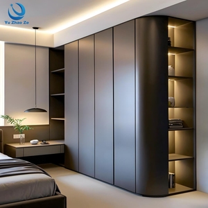 Armoire personnalisable avec tiroirs, armoire <span class=keywords><strong>d</strong></span>'<span class=keywords><strong>angle</strong></span> en bois gain de place pour chambre à coucher, rangement domestique - Product Image 1