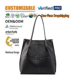 Bolso Tote de Cuero Vegano de Primera Calidad, Venta al Por Mayor, Fabricante con Logotipo Personalizado, Gran Capacidad, Bolso de Hombro para Mujer, <span class=keywords><strong>Nuevo</strong></span> 2026 - Product Image 1