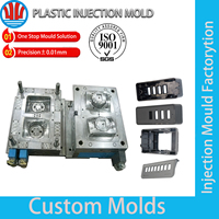 Molde de Inyección Personalizado de Precisión para Carcasas Electrónicas de ABS y PEEK, +/-0.01mm, ISO 9001, Moldeo de Plástico Reciclado, Fabricante de Moldes en China